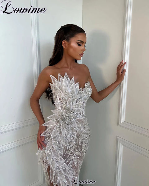Special Newest Sparkly Prom Dresses Sweetheart Mermaid Evening Party Dresses For Wedding Guests Designed Gowns Vestidos De Gala