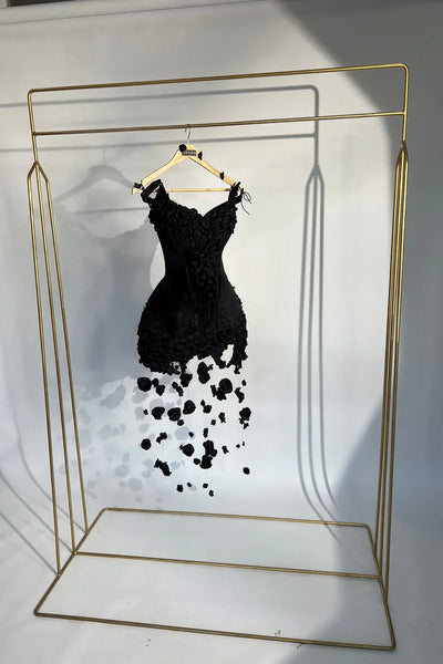 Cute Red Prom Dresses 2026 Black Girl Boning Draped Floral Cocktail Dress Sheath Sexy Homecoming Party Gowns Flowers Customized